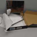 NearMoon Square Rain Shower Head With Extension Arm, Large Stainless Steel Rainfall Shower-Waterfall Full Body Coverage (12 Inch, Chrome)