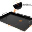 Stanbroil Full Size Griddle Insert for Weber Genesis II & LX 300 Series Gas Grills, Ceramic Coated Flat Top Griddle for Weber Genesis 310 315 335 340 345 & 325s - Black