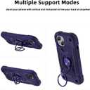 MARKILL Compatible with iPhone 15 Case 6.1 Inch with Built-in Kickstand, [Full Body Rugged Military Grade] Drop Protection Heavy Duty Case 3 in 1 Protective Durable Cover for iPhone 15