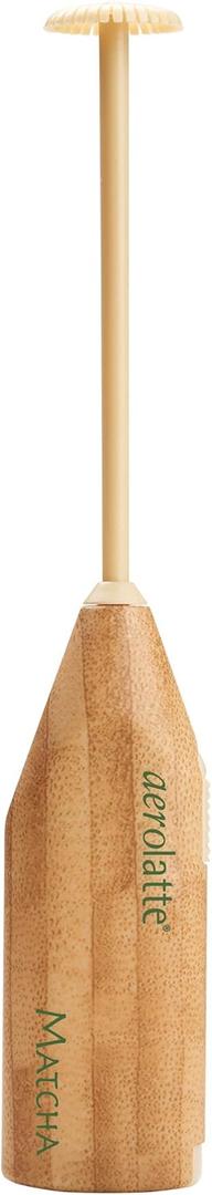 Aerolatte Matcha Tea and Milk Frother, For A Smooth Matcha Latte, BPA Free, Batteries Included (Bamboo, To-Go)
