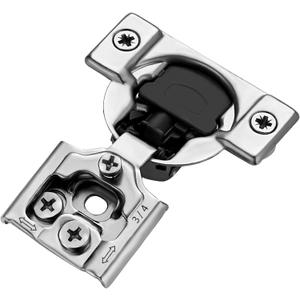 Ravinte 10 Pack 5 Pairs 3/4 inch Overlay Soft Close Hinges for Kitchen Cabinet Hinges Satin Nickel Hidden Hinges Stainless Steel Concealed Hinge self Closing
