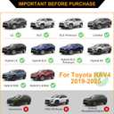 Roof Rack Cross Bars for Toyota RAV4 2019-2025 (Not Fit 2024 LE/Adventure/TRD Off-Road/Hybrid Woodland Edition) Anti-Theft Lock Mechanism Tie-Down Loop Aluminum Anti-Corrosion Crossbars
