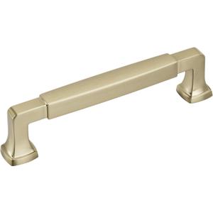 Amerock | Cabinet Pull | Golden Champagne | 5-1/16 inch (128 mm) Center to Center | Stature | 1 Pack | Drawer Pull | Drawer Handle | Cabinet Hardware
