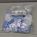 Girls Swimsuit 3 Piece Bathing Suit Criss Cross Bikini Set Girls' Swimwear with Shorts 7-16T (11-12 Years, Sky Blue--rainforest)