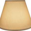 Aspen Creative 32682 Transitional Empire Shape Spider Construction Lamp Shade, White, 7" Top x 13" Bottom x 9-1/2" Slant Height