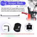 790-00120-0637 24" Shave Plate for Snow Throwers, Snow Blower Scraper Bar Compatible with C-ub Ca-det and M-TD Snowblower Parts, Replaces 753-0625, 784-5581, 790-00120, 784-5581A, 784-5581A-0637
