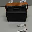 Karaoke Machine,Portable Bluetooth Speaker with 2 Wireless Microphone for Adults & Kids with LED Lights, Karaoke Microphone with PA System Supports USB/TF/AUX,Gift for Party (Black)