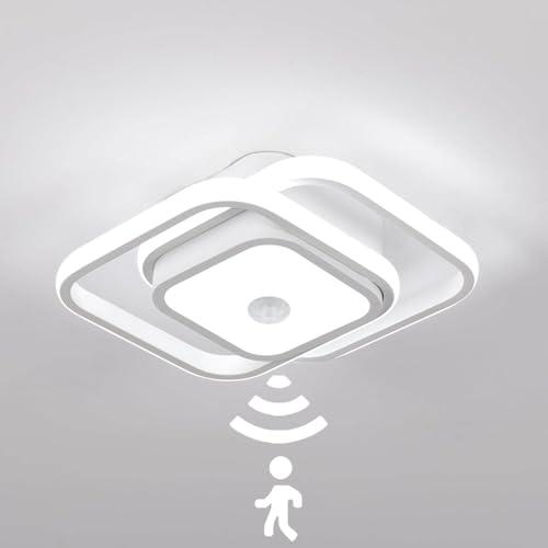 EIDEARAY 12.6Inch Motion Sensor LED Ceiling Light Indoor, 36W 6000K Mount Motion Activated Light Fixture Modern Flush Mount White Ceiling lamp for Closet Laundry Bathroom Hallway Stair Porch Basement.