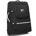 Stroller Travel Bag with Wheels Compatible with UPPAbaby Vista, Vista V2, Cruz V2, Rolling Gate Check Stroller Storage Bag for Airplane, with Dual Handles, Luggage Tag, Reflective Strip, Black