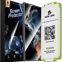 MAGIC JOHN 2 Pack for Samsung Galaxy S22 Ultra Screen Protector [Ceramic film] 6.8 inch,[100% Fingerprint ID Compatible] Easy Installation Tray, Shock-Resistant, 3D Curved, Bubble Free, Scratch Proof,