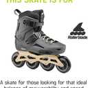 Rollerblade Lightning 90 Men's Urban Inline Skate, Anthracite and Taupe, Size 8