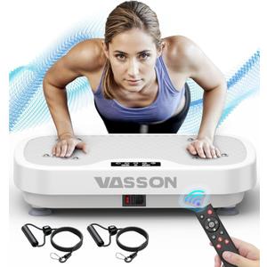 Vibration Plate Exercise Machine, Power Vibrating Shake Platform for Lymphatic Drainage, Whole Body Vibrate Waver Fitness, Full Body Shaking Board for Home Workouts, Weight Loss, Women