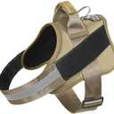 Bolux Dog Harness, No-Pull Reflective Dog Vest, Breathable Adjustable Pet Harness with Handle for Outdoor Walking - No More Pulling, Tugging or Choking M