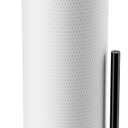 Wooden Paper Towel Holder Countertop - Kitchen Paper Towel Holder Stainless Steel with Real Wood Base, Farmhouse Paper Towel Roll Dispenser Fits Standard and Jumbo Size Paper Towels.