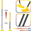 Hiboom 4 Pack Golf Putters for Men and Women Two Way Mini Golf Putter with 4 Balls Adjustable Length Kids Putter Bulk Right or Left Handed Golfers for Children Teenager Junior, 23.6-35.4 Inches/ 60-90 Cm