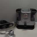 UltraHeat Carpet Cleaner, Heating & Powerful Upholstery Cleaner Machine,Portable Spot with 360°Wheels, 1.8-inch Deep Stain Warm Rug Cleaner for Car, Stairs, Couches. Black