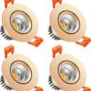 LightingWill 2inch LED Dimmable Downlight, 3W COB Recessed Ceiling Light, Daylight White 5500K-6000K, CRI80, 25W Halogen Bulbs Equivalent, Gold (4Pack)
