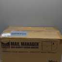 Mail Boss 7506 Mail Manager Curbside Locking Security Mailbox, Black,Large