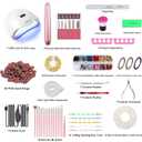 2026 Upgrad 116 PCS Portable Electric Nail Drill with 120W UV LED Nail Lamp Set,Gel Light Drill Kit,Acrylic Nails Gel Polishing Shape Tools Supplies Set,Manicure Pedicure Nail Files DIY