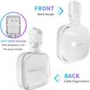 3 x Wall Mount Holder for eero Pro 6e/6 Mesh Wi-Fi System, Outlet Wall Mount Stand Bracket for eero Pro 6e tri-Band Mesh, Wire Organizer (White(3Pack))