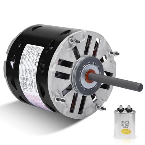 DL1056 Sleeve Bearing Direct Drive Blower Motor 1/2 HP, 1075 RPM, 3 Speed, 115 Volts 8 Amps, 48 Frame, Sleeve Bearing Compatible with A.O.Smith/Century/GE/Fasco/Emerson/Franklin/Dayton