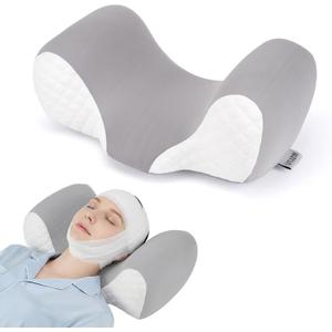 Facelift Surgery Recovery Pillow - Memory Foam Head Sabilizer Pillow - Support Back Sleeping Training Pillow for Facial Surgery, Hair Transplant, Rhinoplasty., Large