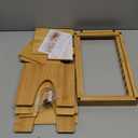 Pot and Pan Organizer for Under Cabinet  Bamboo Pot Lid Organizer for Cabinet with Magnetic Lock, Expandable 2-in-1, Adjustable Dividers, Non-Slip Base for Cutting Boards, Cookie Sheets, Bakeware