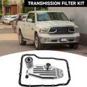 4WD Transmission Filter Kit Transmission Oil Filter Kit - Compatible for 45RFE 545RFE 65RFE 66RFE 68RFE for Ram 1500/2500/3500 for Jeep Grand Cherokee 2001-2013 - Replace Part 5013470AC
