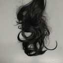 Black Ponytail Extension,20" Claw Ponytail Clip Hair Extensions Ponytail Long Curly Hair Ponytail Extension Natural Looking Synthetic Hairpiece for Women