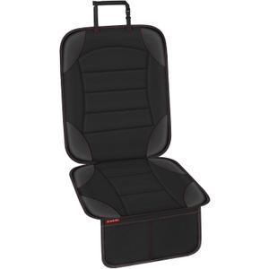 Sinvitron Car Seat Protector for Child Car Seat - Waterproof Non-Slip Leather Mat with 2 Mesh Pockets, Universal Seat Cover for Baby, Pets & Vehicles (1-Pack, Black)