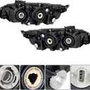 labwork Headlight Assembly Replacement for Honda Civic 2016-2021 Headlights Set Driver ＆ Passenger Side
