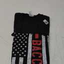 Baccarat American Flag 4th of July Baccara Player Women Men T-Shirt (Small, Black)