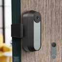 Wasserstein Anti-Theft Mount Compatible with Google Nest Doorbell Battery - No-Drill Installation (Black)