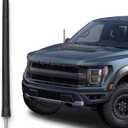 AntennaMastsRus Short Rubber Antenna for Ford F-150 (2009-2026) - Bronco (21-26) USA Stainless Threading, 6 3/4 Inch Truck Accessory, Car Wash Safe, Easy Installation, Enhanced Reception w/Copper Coil