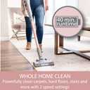 Kenmore DS4090 Brushless Cordless Stick 1L Capacity Lightweight Cleaner 2-Speed Power Suction LED Headlight 2-in-1 Handheld Vacuum for Hardwood Floor, Carpet & Pet Hair, Rose Gold