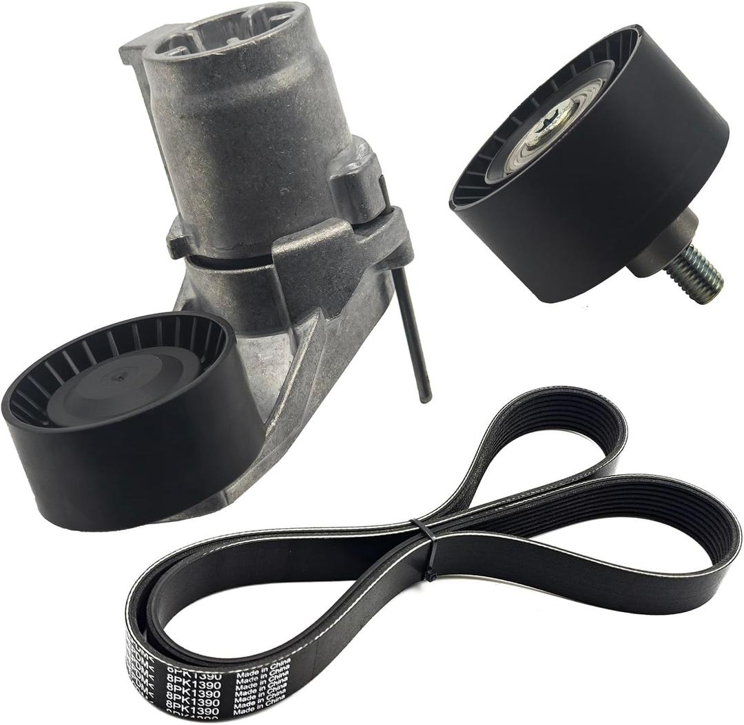 AMCC Drive Tensioners Timing Belt Kit Compatible with BMW N55 F02 740Li 2012 2013 2014 2015 3.0L Replaces: 11288604266, 11288604267  11287628661