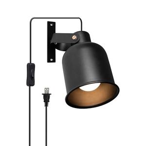 Aisilan Plug-in Wall Sconce Lighting, Adjustable Wall Light for Bedroom Bedside, Modern Indoor Wall Sconce for Reading with Cord, Easy Install 7W 3000K Bulb for Living Room Hallway