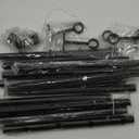 Black Rustic 1 Inch Curtain Rods, 144-168" Modern Design with Brackets, Room Divider & Window Rods for Indoor & Outdoor (144-168 Inches)