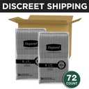 Depend Fresh Protection Adult Diapers, Incontinence Underwear for Men, Disposable, Maximum, Large, Grey, 72 Count (2 Packs of 36)