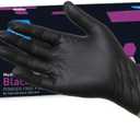 Med pride black nitrile gloves XL