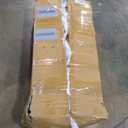 Jocoevol Rattan Shoe Cabinet for Entryway with 4 Flip Drawers & 2 Top Drawers, Freestanding Narrow Shoe Storage Cabinet with Metal Legs for Foyer, Hallway (Natural)