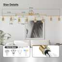 AUQUEE 8 Light Track Lighting Fixtures Ceiling, Gold Kichen Track Lighting Fixtures, Rotatable Light Heads, Adjustable Modern LED Track Lights for Kitchen/Hallway, No GU10 Bulb