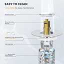 3 x BOTEMY 3 in 1 Bathroom Sink Drain Strainer,Brass Bullet Core Pop Up Sink Stopper with Removable Stainless Steel Drain Basket Hair Catcher,Sink Stopper for 1.02"-0.2" Drain Holes,2 PCS