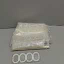 Bostofy Waterproof Shower Curtain Liner 8G EVA Thick Shower Curtain with Heavy Duty 3 Bottom Magnets, Shower Liner for Shower Stall, Bathtubs, 3D Pebble Pattern, 72 x 72,12 Hooks (Clear Stone)