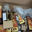 Bornerwhite 8 Pcs Cordless Table Lamp Rechargeable Touch Lamp, Gold Flower