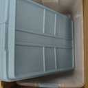 Hefty HI-RISE 40 Qt Stackable Storage Bins with Lids  6 Pack Clear Plastic Under Bed Storage Containers, Shoe Organizer Boxes with XL Lid-Locking Latches, Comfort-Grip Handles, Durable Double Rim