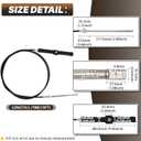 12FT 14FT 15FT 18FT 19FT Mechanical Rack & Pinion Steering Cable SSC134XX, Back Mount Rack Single Cable Compatible with Seastar SH5210P, SH5230P, SB39526P, SB39544P, SS14115 SS15115