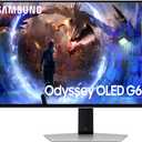 Samsung Odyssey OLED G6 27" QHD Gaming Monitor 360Hz Display with Anti-Glare, Flicker Free, VESA Mount (100mm), HDMI, Displayport & Dockztorm USB Port Expander, Silver Color (LS27DG602SNXZA)