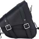 RiderVibe Motorcycle Saddle Bags Synthetic Leather Motorcycle Solo Swing Arm Bag Waterproof