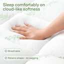 Niagara Sleep Solution Ultra Soft Queen Size Mattress Topper - Viscose Made from Bamboo Pillow Top Mattress Pad for Back Pain Relief - Naturally Cooling for Hot Sleepers, Green